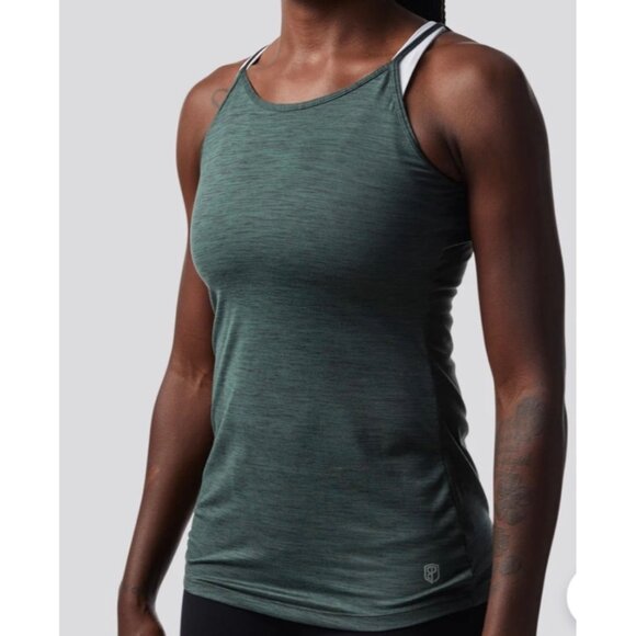Born Primitive NWT Green Strappy Latitude Work Out Tank Size Medium - Picture 2 of 11